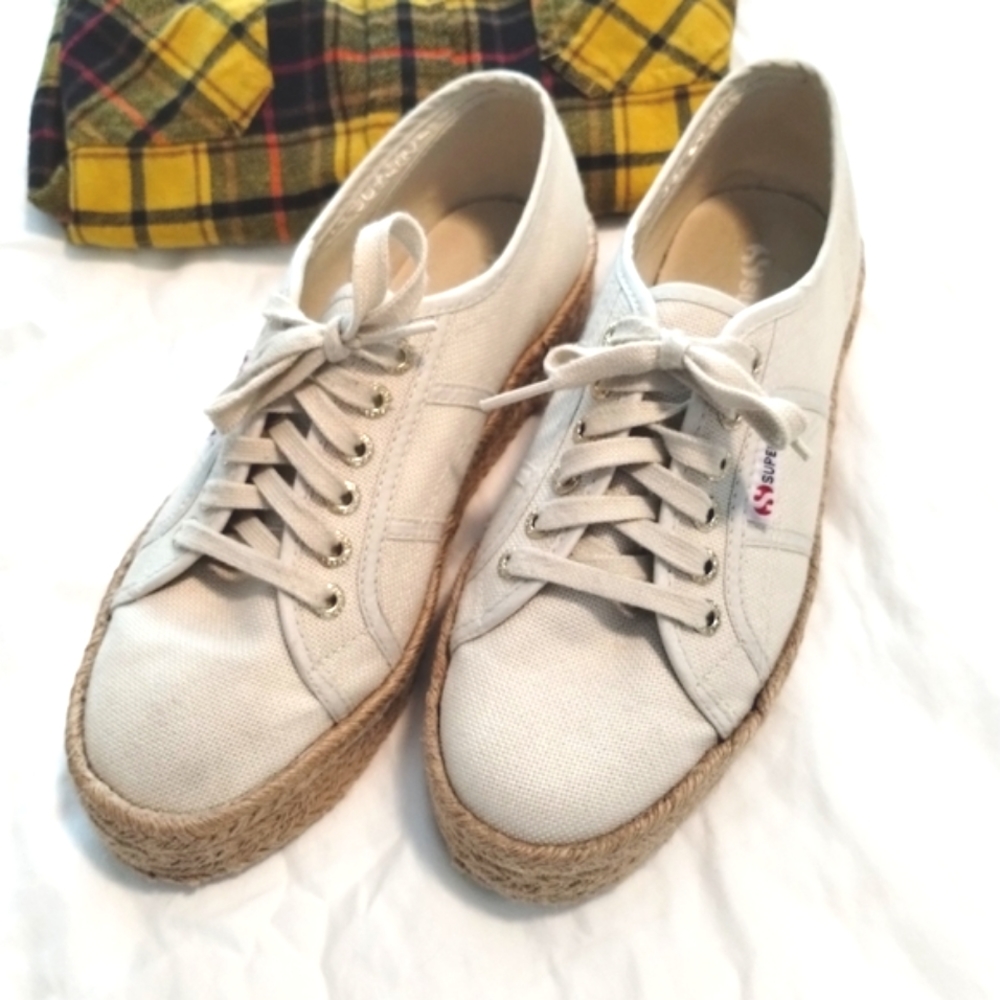 Superga Rope Platform Shoes in Canvas Espadrilles